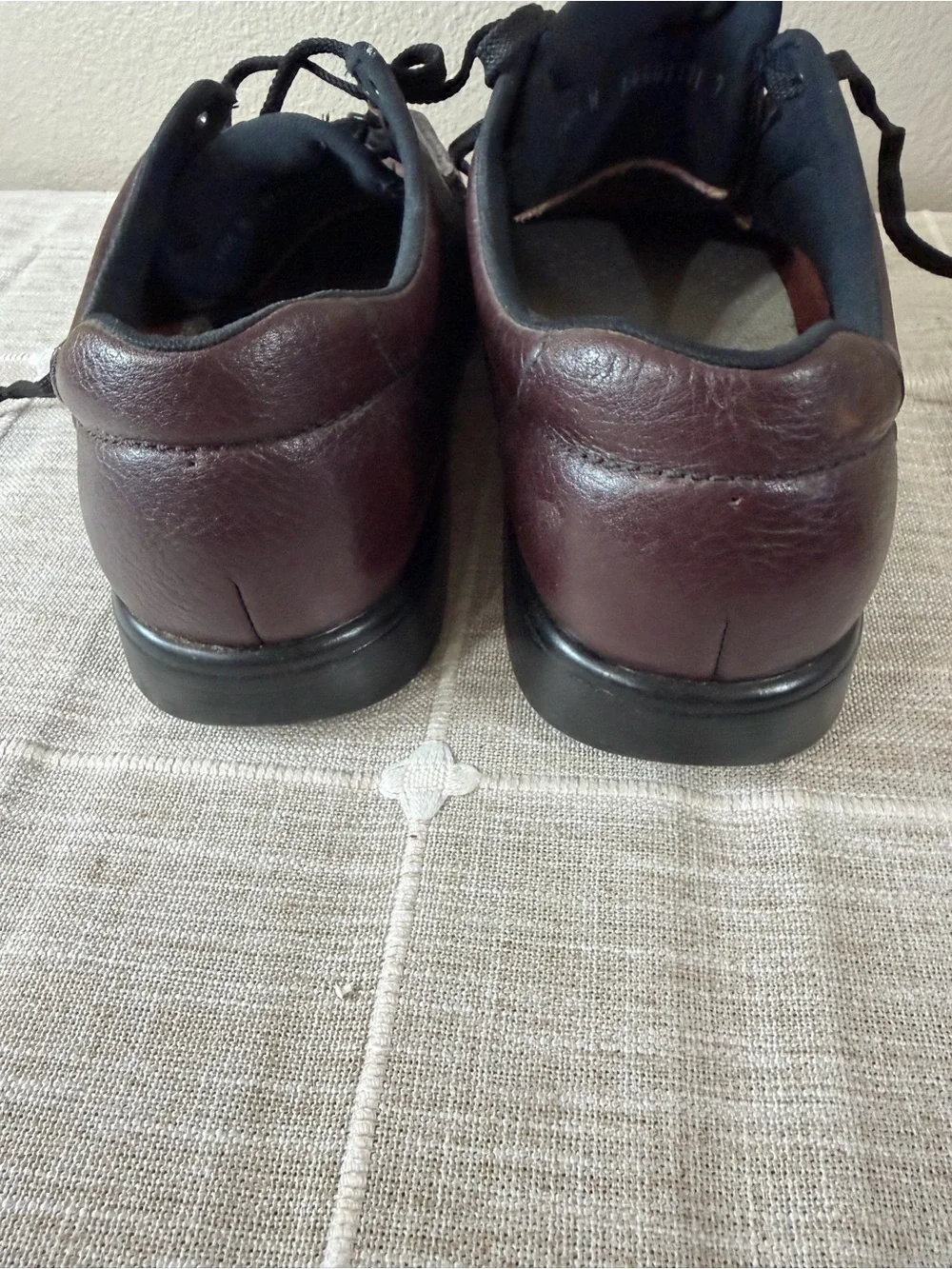 SAS Bout Time Mulch Men's Size 10.5 W Brown Leather Walking Support Lace Up Shoe